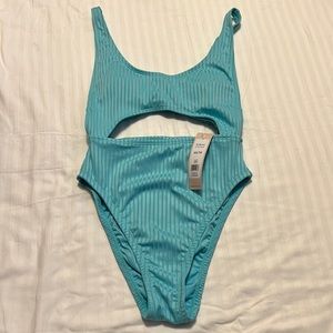 NWT BCBG icy blue sexy swimsuit XS